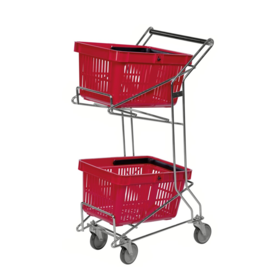 Shopping Basket Trolley, Capacity 60 Kg