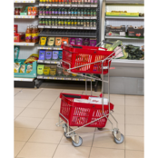 Shopping Basket Holder Trolley, Capacity 60 Kg