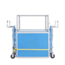 Salesbridges Furniture Transport Rollers up to 1800 kg - Hydraulic lift  up to 100mm