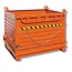 SalesBridges Drop bottom Container 1300L with Lifting Eyes Hinged SL-model Forklift and Crane