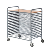 Paint Drying Rack Trolley 95 x60 x112 cm- 15 Shelves