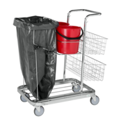 Electrogalvanized Flexible  CLEANING TROLLEY