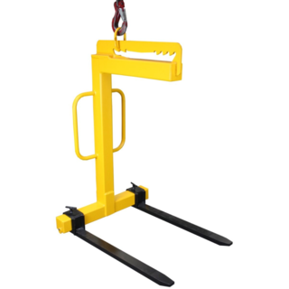 Extendable Height Pallet Hook for a Truck-Mounted Crane