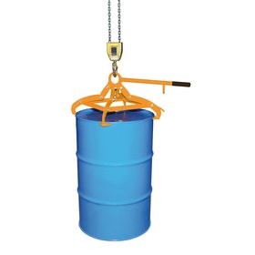 Vertical Barrel Lifter with Crane, 4-point Clamp for Plastic and Steel Drums