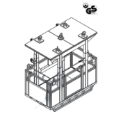 Access Safety Working Platform with 4 Crane Eyes for 4 Persons