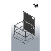 Access Safety Working Platform, Width 1225  mm, Length 1140 mm  for 2 Persons Suitable for Fork-lift and Crane Access Safety Working Platform, Width 1225  mm, Length 1140 mm  for 2 Persons Suitable for Fork-lift and Crane