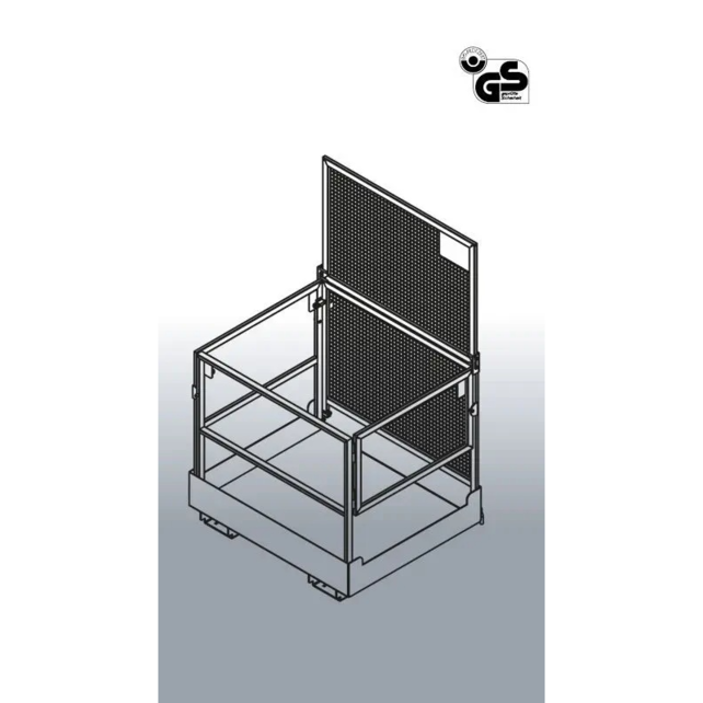 Access Safety Working Platform, Width 1225  mm, Length 1140 mm  for 2 Persons Suitable for Fork-lift and Crane Access Safety Working Platform, Width 1225  mm, Length 1140 mm  for 2 Persons Suitable for Fork-lift and Crane