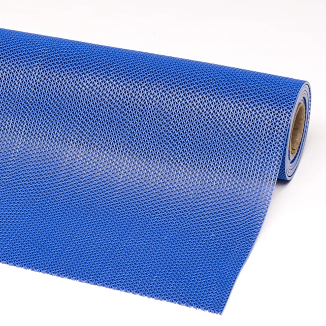 Hygienic & Non Slip Mats, For Wet Floor- Grey / Blue Hygienic & Non Slip Mats, For Wet Floor- Grey / Blue