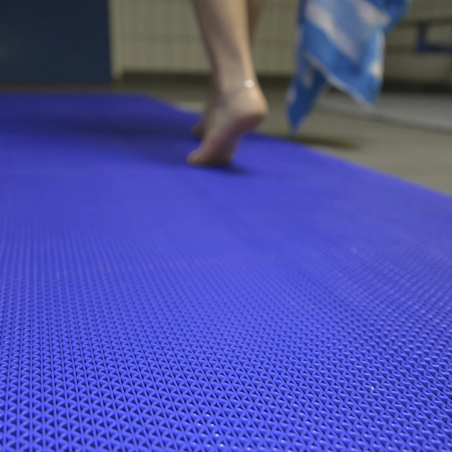 Hygienic & Non Slip Mats, For Wet Floor- Grey / Blue Hygienic & Non Slip Mats, For Wet Floor- Grey / Blue