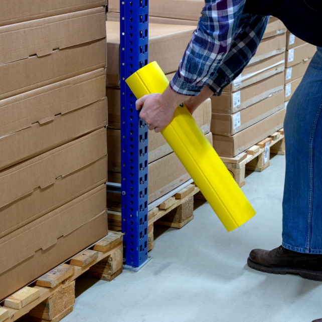 Pallet rack protection H600xW100-125mm Polyethylene Pallet rack protection H600xW100-125mm Polyethylene
