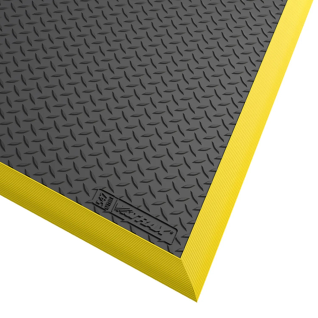 Diamond Flex Anti-Fatigue Workstation Mat  Black/Yellow