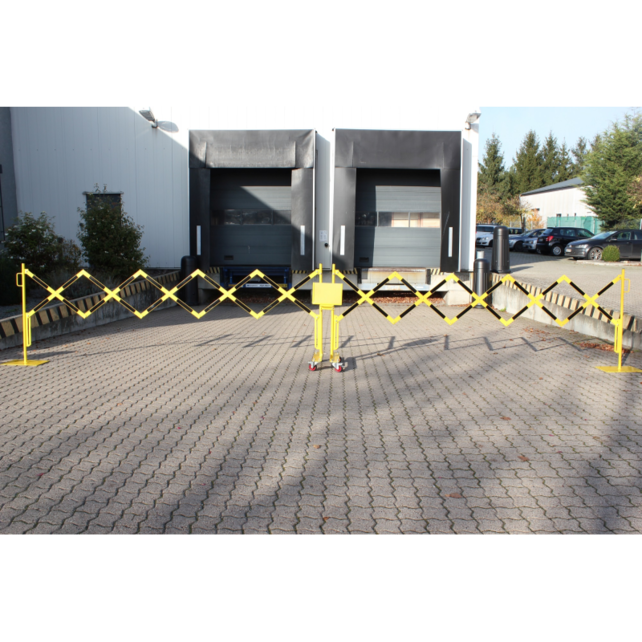 Expandable barrier mobile 2x 2000mm red/white Expandable barrier mobile 2x 2000mm red/white