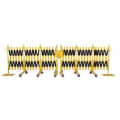 Expandable barrier mobile 2x 8000mm yellow/black
