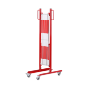 Expanding Barrier with Wheels Reflective Marking Extendable to 3,6 m