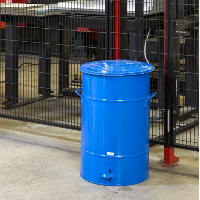 115 L Industrial  Waste Bin- 490 x 490 x 805 mm- Red