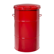 115 L Industrial  Waste Bin- 490 x 490 x 805 mm- Red