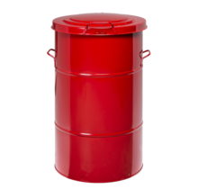 115 L Industrial  Waste Bin- 490 x 490 x 805 mm- Red