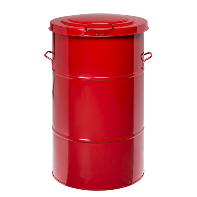 115 L Industrial  Waste Bin- 490 x 490 x 805 mm- Red