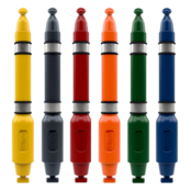 Plastic post and base Skipper 1 meter height with 2 reflective strip