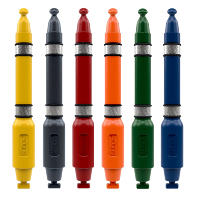 Plastic post and base Skipper 1 meter height with 2 reflective strip