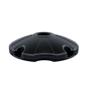 Plastic post and base Skipper 1 meter height with 2 reflective strip