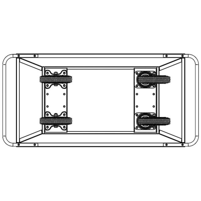 Container on Wheels 400L for Construction Material or Waste