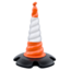 Salesbridges Traffic cone Ø 55cm H75cm wind resistant high reflectivity safety cone