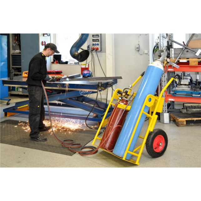 Steel Bottle Truck  for 2 Gas Cylinder