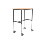Ergonomic Table On wheels with Brakes, Adjustable Height (720-1100 mm)