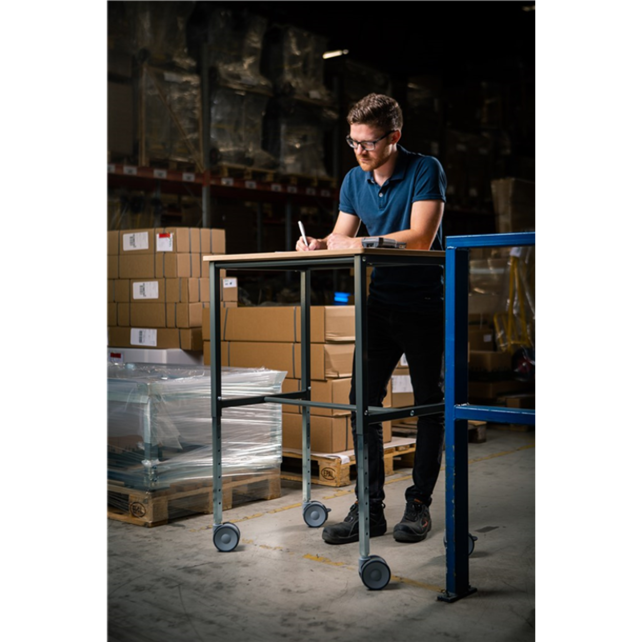 Ergonomic Table On wheels with Brakes, Adjustable Height (720-1100 mm)