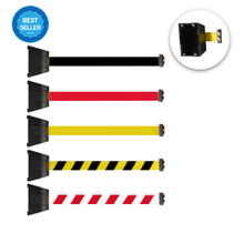 Magnetic Retractable Barrier With Magnetic End Belt