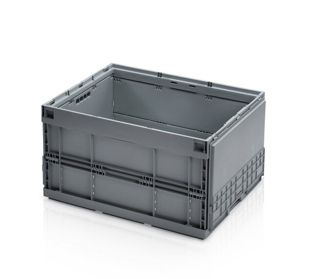 Eurobox Foldable Plastic Container 80x60x44.5 with Lid