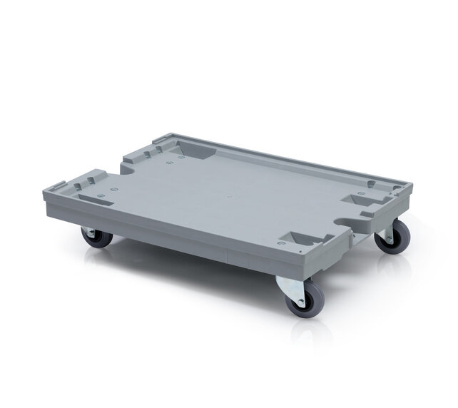 Euro Container Transport dolly trolley 80x60cm - 4 steering wheels