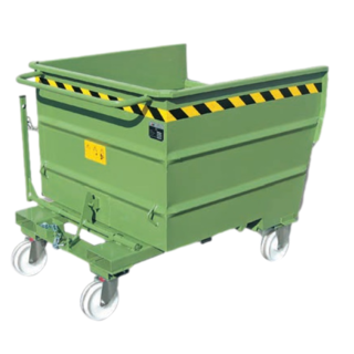 Chip Container 1600L Tipper Container LT-model for forklift