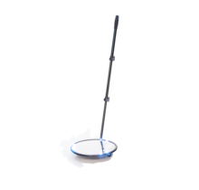 Inspection Mirror Ø35 cm,  With rollers, Telescopic Arm Extendable