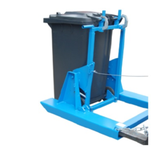 240L Plastic waste container tipper for forklift