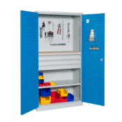 Perforated workshop cabinet for storage W1000xD500xH1950 mm