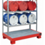 Salesbridges Drum rack  2 shelves with sump tray 3x 60 Liter horizontal position