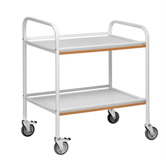 Service Trolley - 2 Shelves - Blue/White