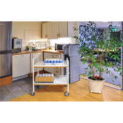 Service Trolley - 2 Shelves - Blue/White