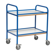 Service Trolley - 2 Shelves - Blue/White