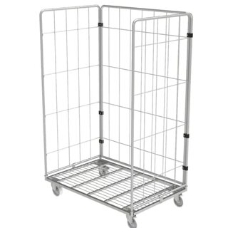 Maxi Steel Roll Container with 3 sides Electro Zinc demountable (H) 1800 mm(70.92inch)