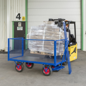 Industrial Hand Pull Trolley 2000 x 1000 x 460 mm  Platform Trolley