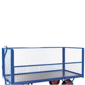 Industrial Hand Pull Trolley 2000 x 1000 x 460 mm  Platform Trolley