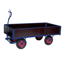 Industrial Hand Pull Trolley 2500 x 1000 x 460 mm  Platform Trolley