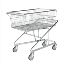 Large Shop Trolley Zinc finishing L 1070 x W 680 x H 1050 mm Nestable 300kg