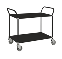 Black Trolley 108 cm x 48 cm - 2 Levels