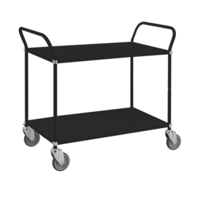 Black Trolley 108 cm x 48 cm - 2 Levels