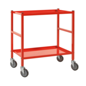 Yellow Table TOP Trolley- 2 Shelves