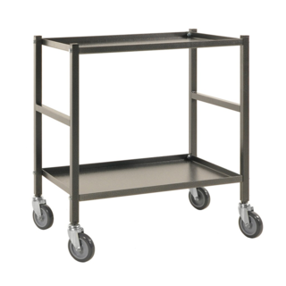 Anthracite Grey Table TOP Trolley- 2 Shelves
